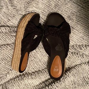 H&M Black Platform Sandals